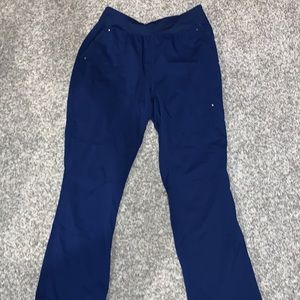 Healing hands navy blue woman’s scrub pants, large